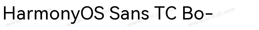 HarmonyOS Sans TC Bo字体转换